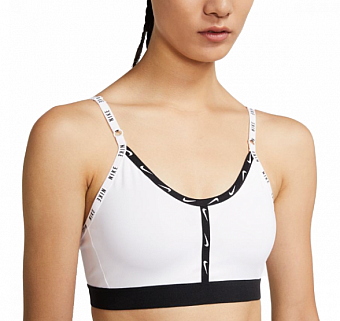 W NK DF INDY LOGO CUTOUT BRA-Dámská sportovní podprsenka