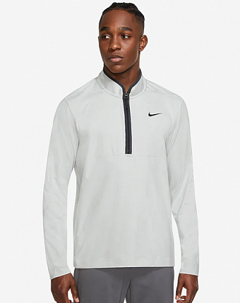 Nike Dri-Fit Victory Heather 1/2 Zip - Photon Dust-Pánské golfové triko