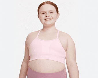 Nike Dri-FIT Indy Big Kids' (Girls') Sports Bra-Dívčí sportovní podprsenka