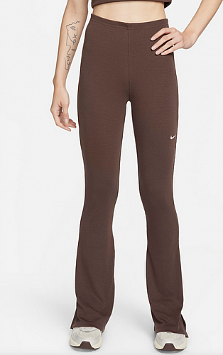 Nike Sportswear Chill Knit- Dámské legíny s rozšířenými nohavicemi a drobným žebrováním