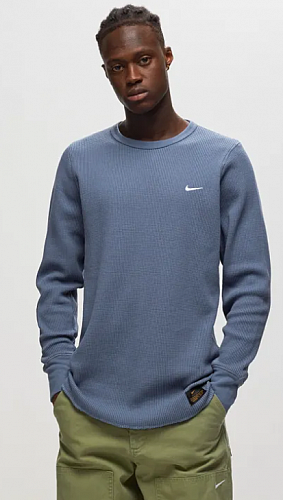 Waffle Long Sleeve T-shirt-Pánská mikina
