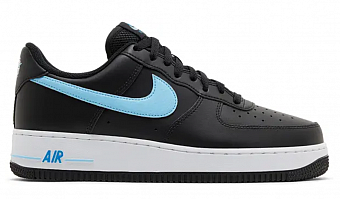 NIKE Air Force 1 '07 'Black University Blue White'-Pánské volnočasové boty