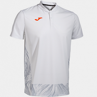 CHALLENGE SHORT SLEEVE POLO WHITE-Pánské tenisové triko