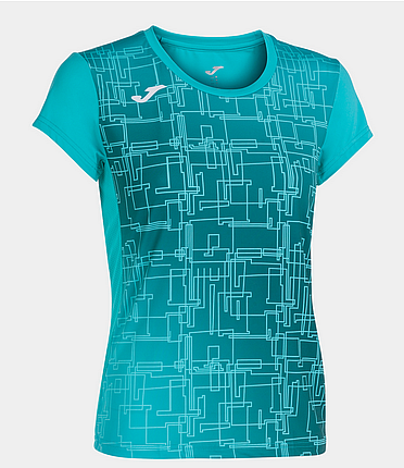 ELITE VIII SHORT SLEEVE T-SHIRT TURQUOISE-Dámské triko