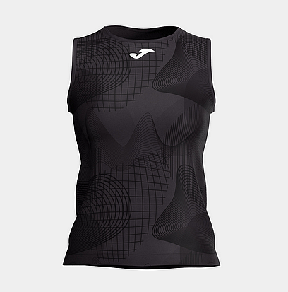 CHALLENGE TANK TOP BLACK GREY-Dámský tenisový nátělník