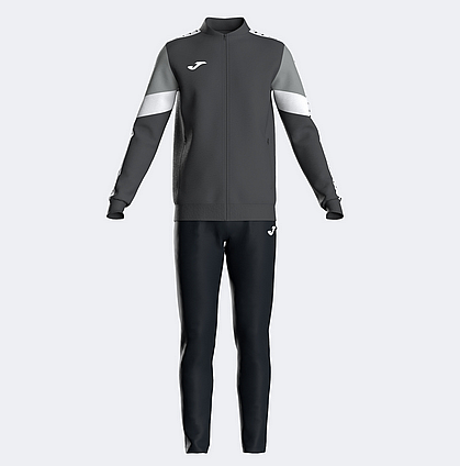 ICONO STREET TRACKSUIT DARK GRAY BLACK-Chlapecká souprava
