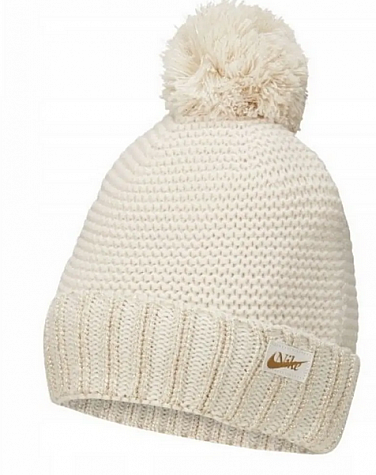 ike Women's Pom Hat One Size Cream Gold-Dámská zimní čepice