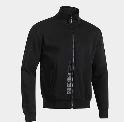 MIMETIC FULL ZIP SWEATSHIRT BLACK-Pánská mikina