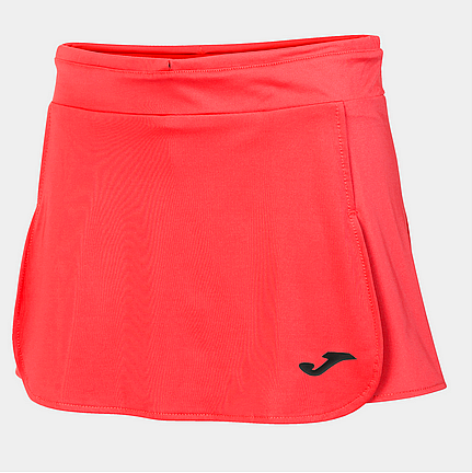 OPEN II CORAL FLUOR TENNIS SKIRT-Dívčí tenisová sukně