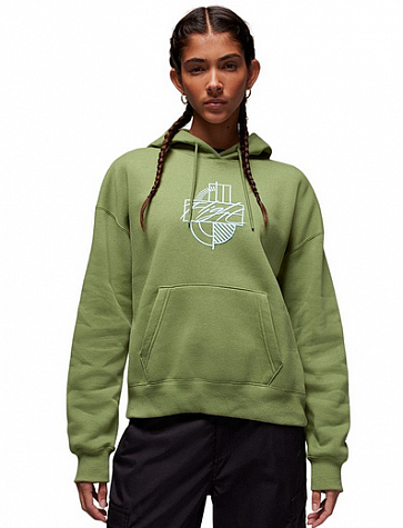 W J BRKLN FLC PO GFX-Dámská volnočasová mikina