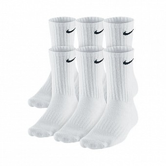 NIKE 6 pack cotton cushioned sport running soft dry socks