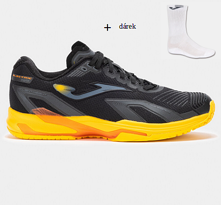 ELECTRIC MEN 2501 BLACK-Pánské antukové tenisové boty
