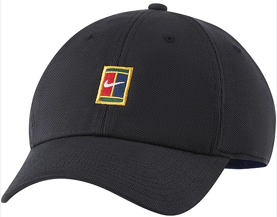 U NK H86 CAP COURT LOGO SSNL-Pánská tenisová kšiltovka černá