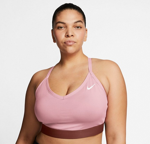Nike Indy Sports Bra-Dámská sportovní podprsenka pudrová
