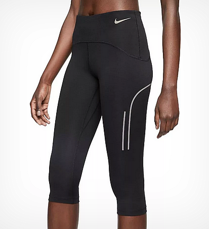 Nike W NK SPEED CAPRI MATTE-Dámské běžecké 3/4 elasťáky