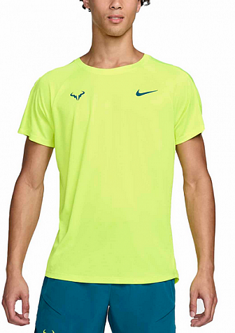 Nike Rafa Challenger Dri-Fit Tennis Top-Pánské tenisové triko žluté