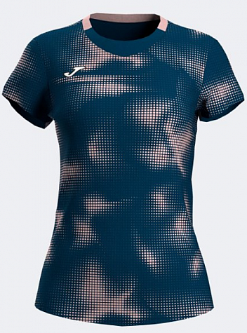 T-SHIRT SHORT SLEEVE SMASH NAVY-Dámské tenisové triko