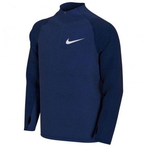 B NK DRY LS TOP HZ-Chlapecké běžecké triko tmavě modré