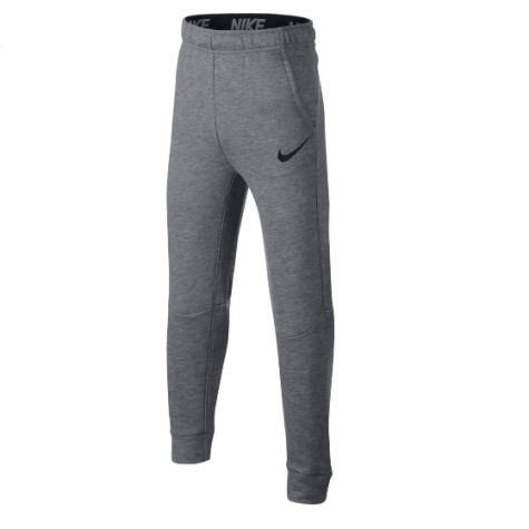 B NK DRY PANT TAPER FLC-Chlapecké tepláky šedé