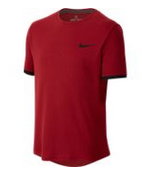 B NKCT DRY TOP SS-Chlapecké triko vínové