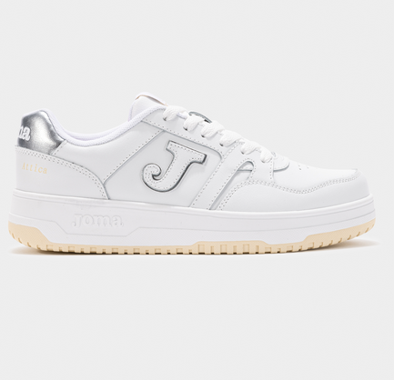 C.ATTICA LADY 2512 WHITE GREY-Dámské volnočasové kožené boty