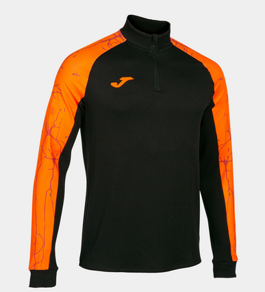 ELITE IX SWEATSHIRT BLACK ORANGE-Pánské triko