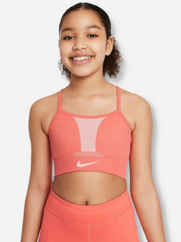 G NK DF INDY SEAMLESS BRA-Dívčí sportovní podprsenka oranžová