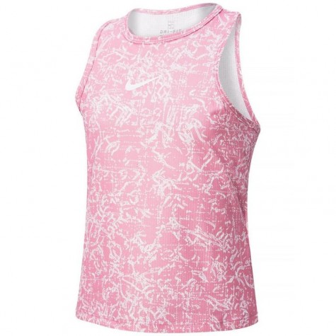 G NKCT DF VCTRY TANK PR-Dívčí tenisový nátělník růžový