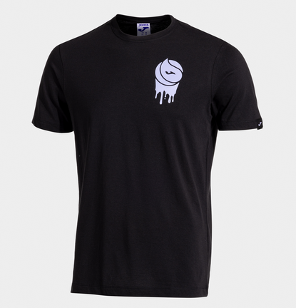 CHALLENGE SHORT SLEEVE T-SHIRT BLACK-Pánské tenisové triko černé s potiskem