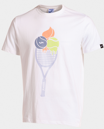 CHALLENGE SHORT SLEEVE T-SHIRT WHITE-Pánské tenisové triko bílé s potiskem