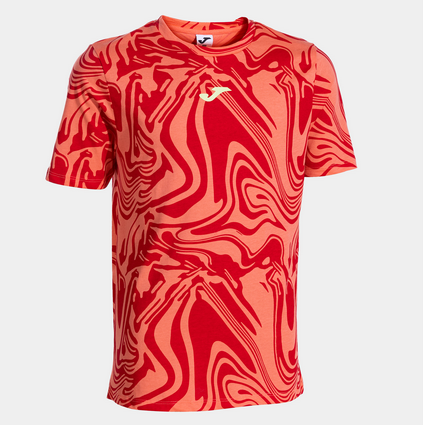 KIDS CAMP SHORT SLEEVE T-SHIRT CORAL-Chlapecké triko