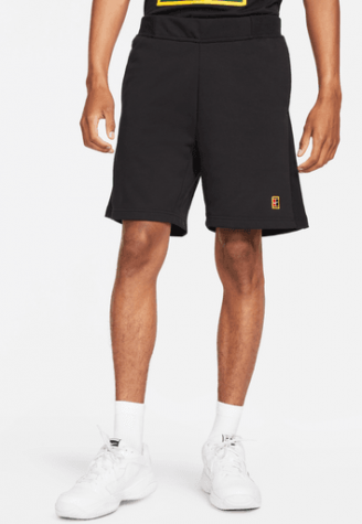 M NKCT DF FLC HERITAGE SHORT-Pánské tenisové šortky černé