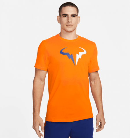 M NKCT DF TEE RAFA SSNL-Pánské tenisové triko oranžové