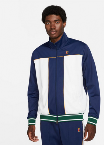 M NKCT HERITAGE SUIT JKT-Pánská tenisová mikina modro-bílá