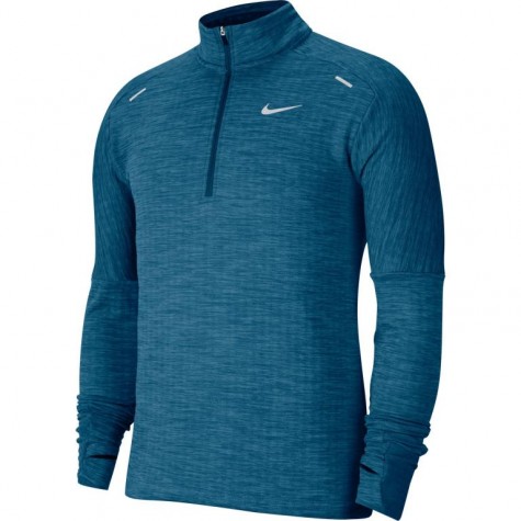 Men's 1/2-Zip Running Top-Pánské běžecké triko petrolejové