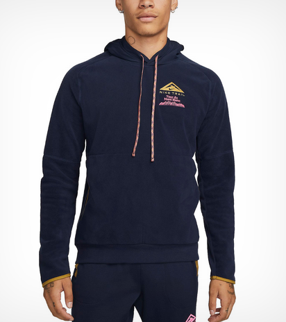 Mikina Nike Trail Mount Blanc-Pánská volnočasová mikina tmavě modrá