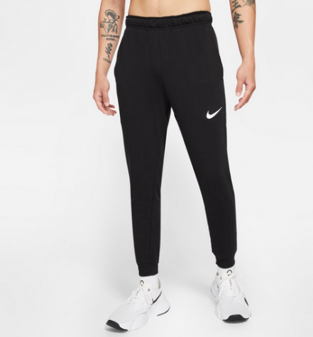 Nike Dri-FIT-Pánské tepláky černé s bílým logem