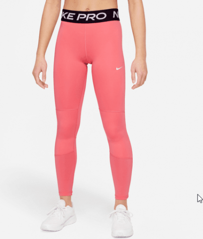 Nike Pro-Dívčí legíny lososové