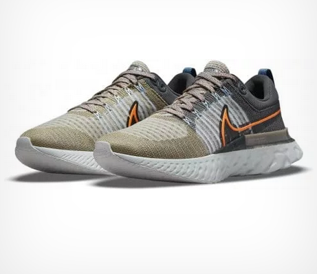 Nike React Infinity Run Flyknit 2-Pánské běžecké boty šedo-zelené