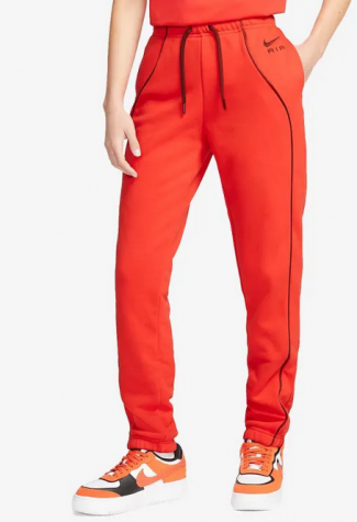 Nike Sportswear Air Fleece-Dámské tepláky červeno-oranžové