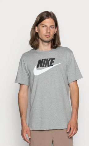 Nike Sportswear-Pánské volnočasové triko šedé s potiskem