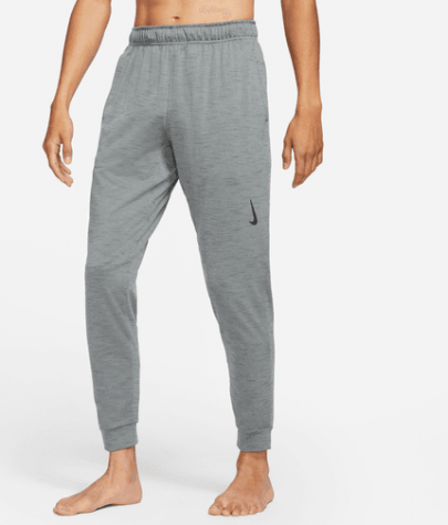 Nike Yoga Dri-FIT-Pánské kalhoty šedé žíhané