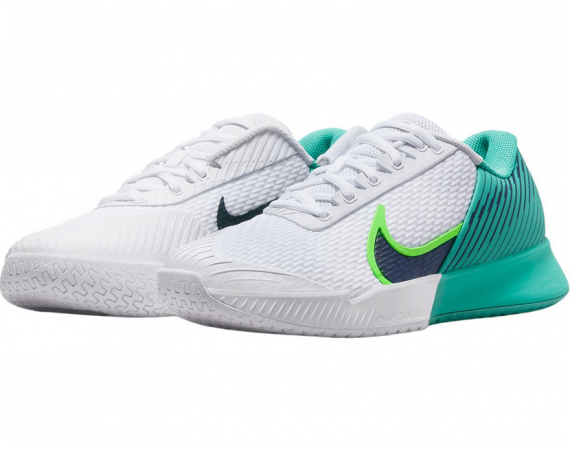 NikeCourt Air Zoom Vapor Pro 2-Pánské tenisové halové boty bílo-zelené
