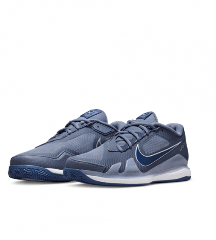 NikeCourt Air Zoom Vapor Pro Clay-Pánské tenisové antukové boty šedo-modré