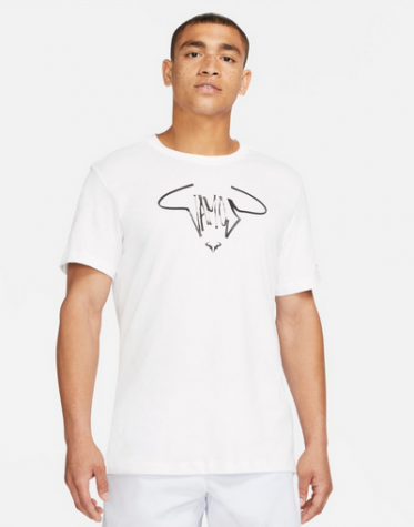 NikeCourt Dri-FIT Rafa-Pánské tenisové triko bílé