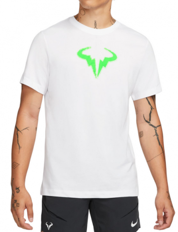 NikeCourt Dri-FIT Rafa-Pánské tenisové triko bílo zelené