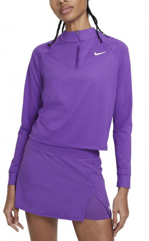 NikeCourt Dri-FIT Victory-Dámské tenisové triko fialové