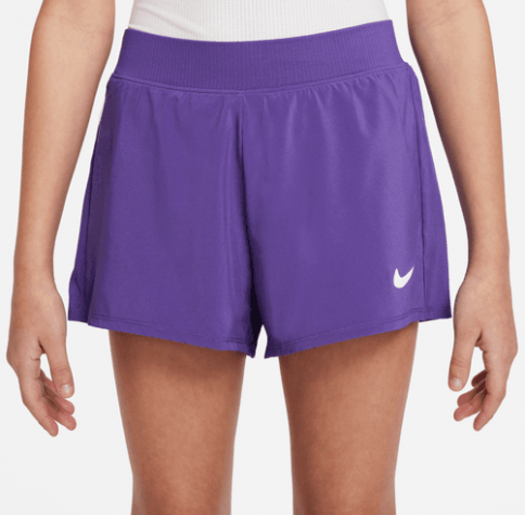 NikeCourt Dri-FIT Victory-Dívčí tenisové šortky fialové