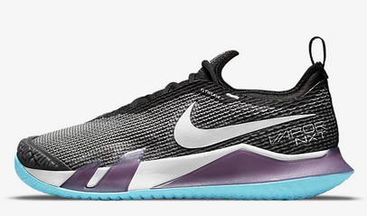 NikeCourt React Vapor NXT-Dámské tenisové halové boty černo-fiaolové