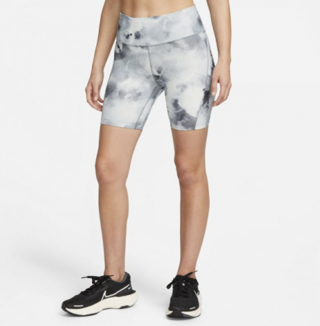 W NK AIR DF 7" FAST SHORT-Dámské elasťáčky bílo-šedé